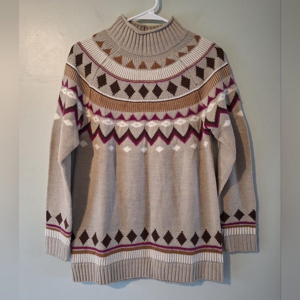 Style & Co Fair Isle Sweater - S